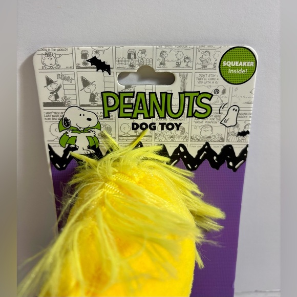 Peanuts Woodstock Halloween Collection Pet  Dog Toy Black Yellow 9” - Picture 11 of 12